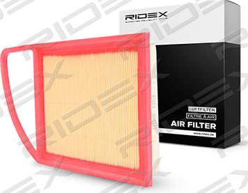 RIDEX 8A0172 - Air Filter, engine autospares.lv