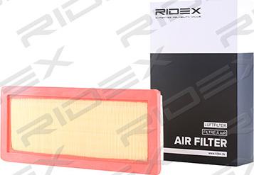 RIDEX 8A0313 - Air Filter, engine autospares.lv