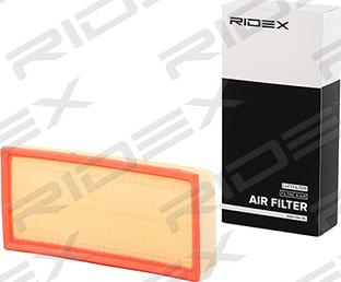 RIDEX 8A0386 - Air Filter, engine autospares.lv