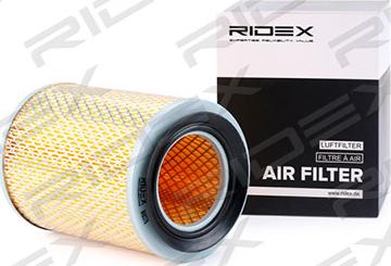 RIDEX 8A0378 - Air Filter, engine autospares.lv