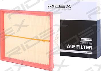 RIDEX 8A0297 - Air Filter, engine autospares.lv