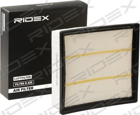 RIDEX 8A0773 - Air Filter, engine autospares.lv