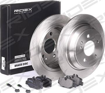 RIDEX 3405B0033 - Brake Set, disc brakes autospares.lv