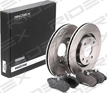 RIDEX 3405B0191 - Brake Set, disc brakes autospares.lv