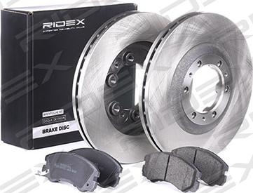 RIDEX 3405B0142 - Brake Set, disc brakes autospares.lv