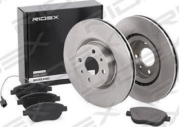 RIDEX 3405B0153 - Brake Set, disc brakes autospares.lv