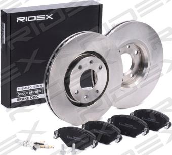 RIDEX 3405B0295 - Brake Set, disc brakes autospares.lv