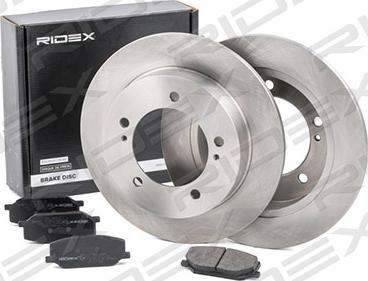 RIDEX 3405B0259 - Brake Set, disc brakes autospares.lv