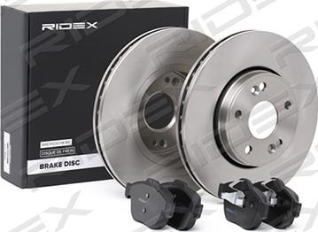 RIDEX 3405B0227 - Brake Set, disc brakes autospares.lv