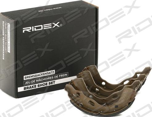 RIDEX 70B0058 - Brake Shoe Set autospares.lv