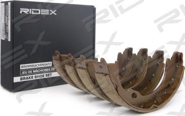 RIDEX 70B0345 - Brake Shoe Set, parking brake autospares.lv