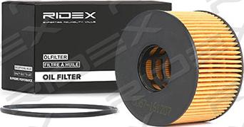 RIDEX 7O0062 - Oil Filter autospares.lv
