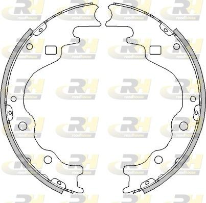 Roadhouse 4497.00 - Brake Shoe, Drum brakes autospares.lv