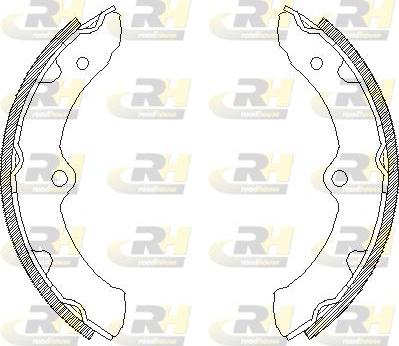 Roadhouse 4430.00 - Brake Shoe, Drum brakes autospares.lv