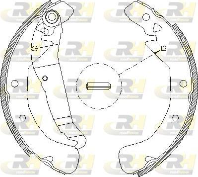 Roadhouse 4422.00 - Brake Shoe, Drum brakes autospares.lv