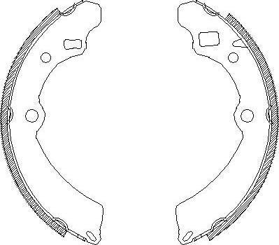 Alpha Brakes HST-SU-010 - Brake Shoe Set autospares.lv