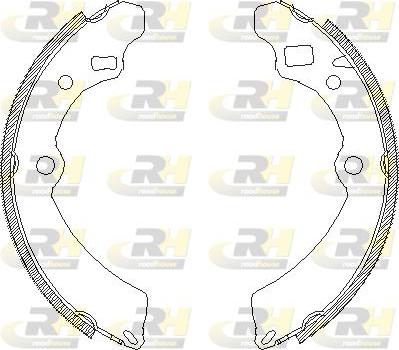 Roadhouse 4504.00 - Brake Shoe, Drum brakes autospares.lv