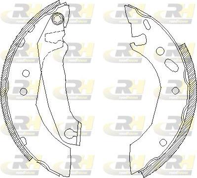 Roadhouse 4507.00 - Brake Shoe, Drum brakes autospares.lv