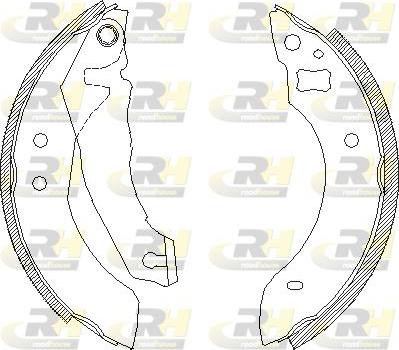 Roadhouse 4510.00 - Brake Shoe, Drum brakes autospares.lv