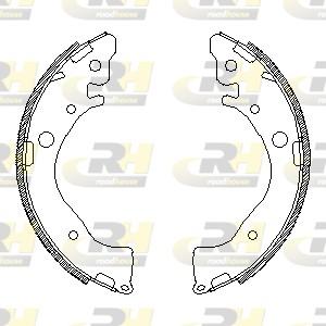 Roadhouse 4587.00 - Brake Shoe, Drum brakes autospares.lv