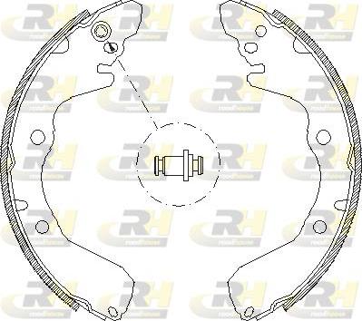 Roadhouse 4645.00 - Brake Shoe, Drum brakes autospares.lv