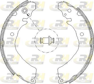 Roadhouse 4646.01 - Brake Shoe, Drum brakes autospares.lv