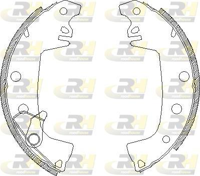 Roadhouse 4655.01 - Brake Shoe, Drum brakes autospares.lv