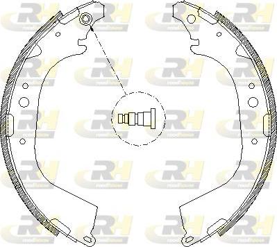 Roadhouse 4650.01 - Brake Shoe, Drum brakes autospares.lv