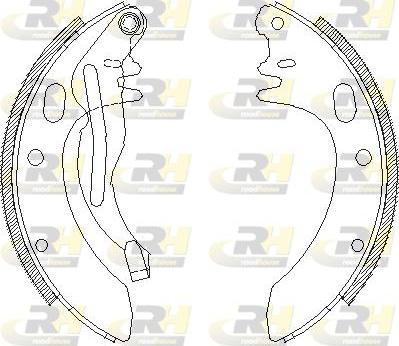 Roadhouse 4605.00 - Brake Shoe, Drum brakes autospares.lv