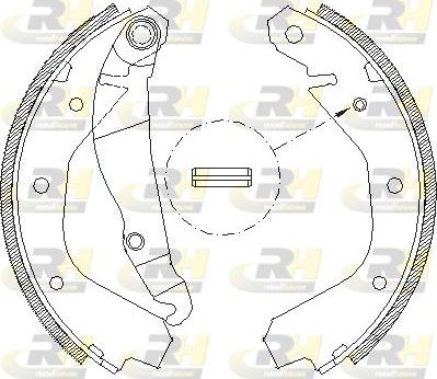 Roadhouse 4091.00 - Brake Shoe, Drum brakes autospares.lv