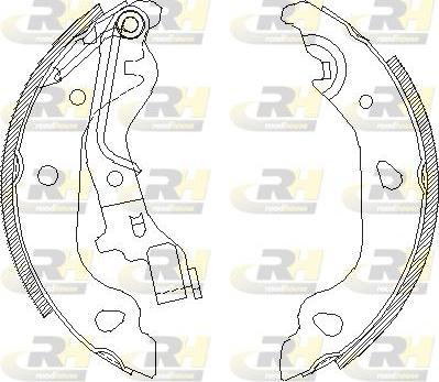 Roadhouse 4098.00 - Brake Shoe, Drum brakes autospares.lv