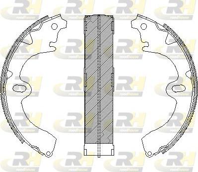 Roadhouse 4097.00 - Brake Shoe, Drum brakes autospares.lv