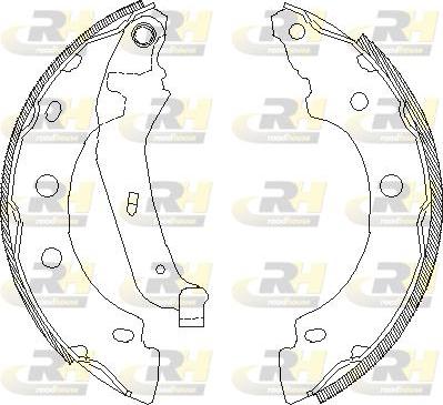 Roadhouse 4043.00 - Brake Shoe, Drum brakes autospares.lv