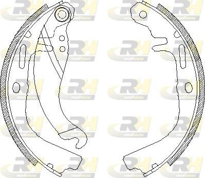 Roadhouse 4065.00 - Brake Shoe, Drum brakes autospares.lv