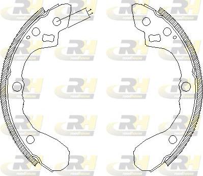 Roadhouse 4060.00 - Brake Shoe, Drum brakes autospares.lv