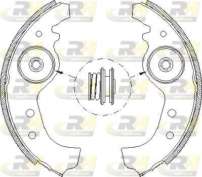 Roadhouse 4015.01 - Brake Shoe, Drum brakes autospares.lv