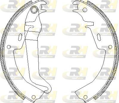 Roadhouse 4010.00 - Brake Shoe, Drum brakes autospares.lv