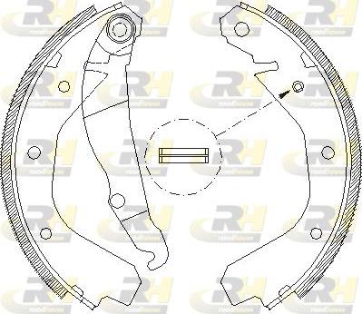 Roadhouse 4088.00 - Brake Shoe, Drum brakes autospares.lv