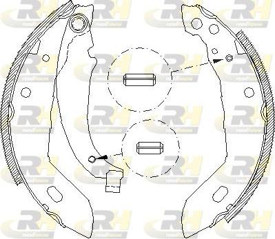 Roadhouse 4083.00 - Brake Shoe, Drum brakes autospares.lv