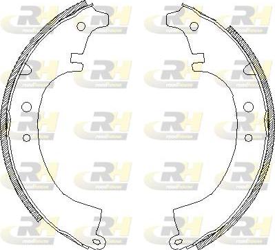 Roadhouse 4087.00 - Brake Shoe, Drum brakes autospares.lv