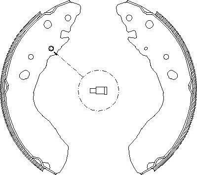 Alpha Brakes HST-SU-019 - Brake Shoe Set autospares.lv