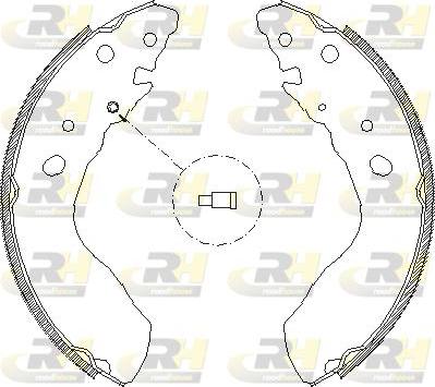 Roadhouse 4033.00 - Brake Shoe, Drum brakes autospares.lv