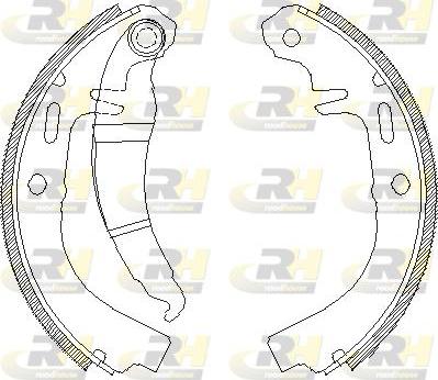 Roadhouse 4025.00 - Brake Shoe, Drum brakes autospares.lv