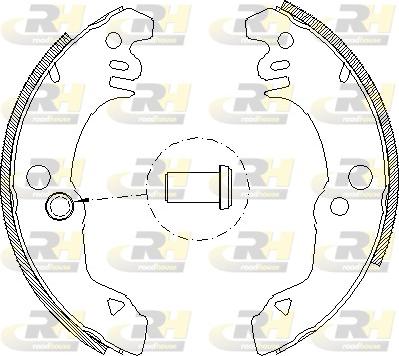 Roadhouse 4021.00 - Brake Shoe, Drum brakes autospares.lv