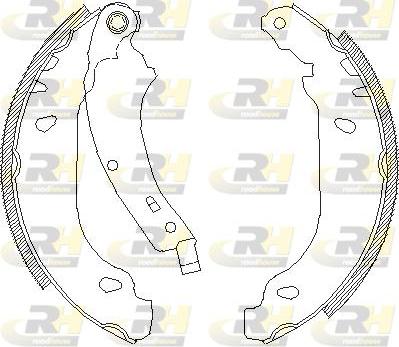 Roadhouse 4074.00 - Brake Shoe, Drum brakes autospares.lv