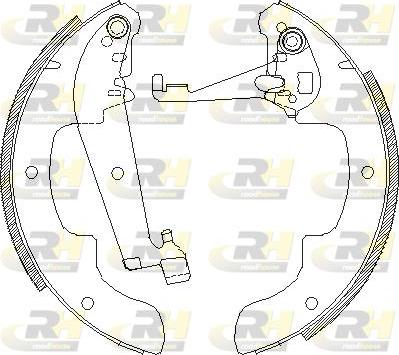 Roadhouse 4071.00 - Brake Shoe, Drum brakes autospares.lv