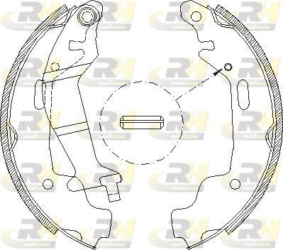 Roadhouse 4145.00 - Brake Shoe, Drum brakes autospares.lv