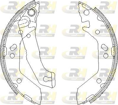 Roadhouse 4140.00 - Brake Shoe, Drum brakes autospares.lv