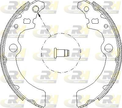 Roadhouse 4143.00 - Brake Shoe, Drum brakes autospares.lv