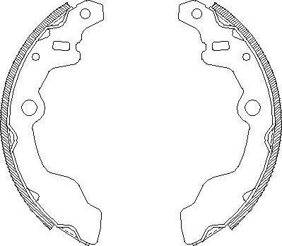 Alpha Brakes HST-SU-008 - Brake Shoe Set autospares.lv